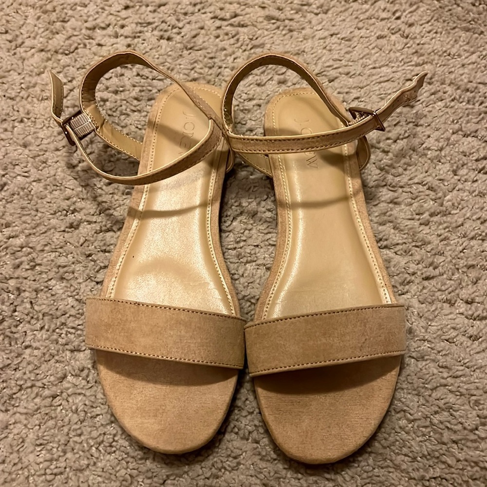 Jcrew ankle strap sandals size 8